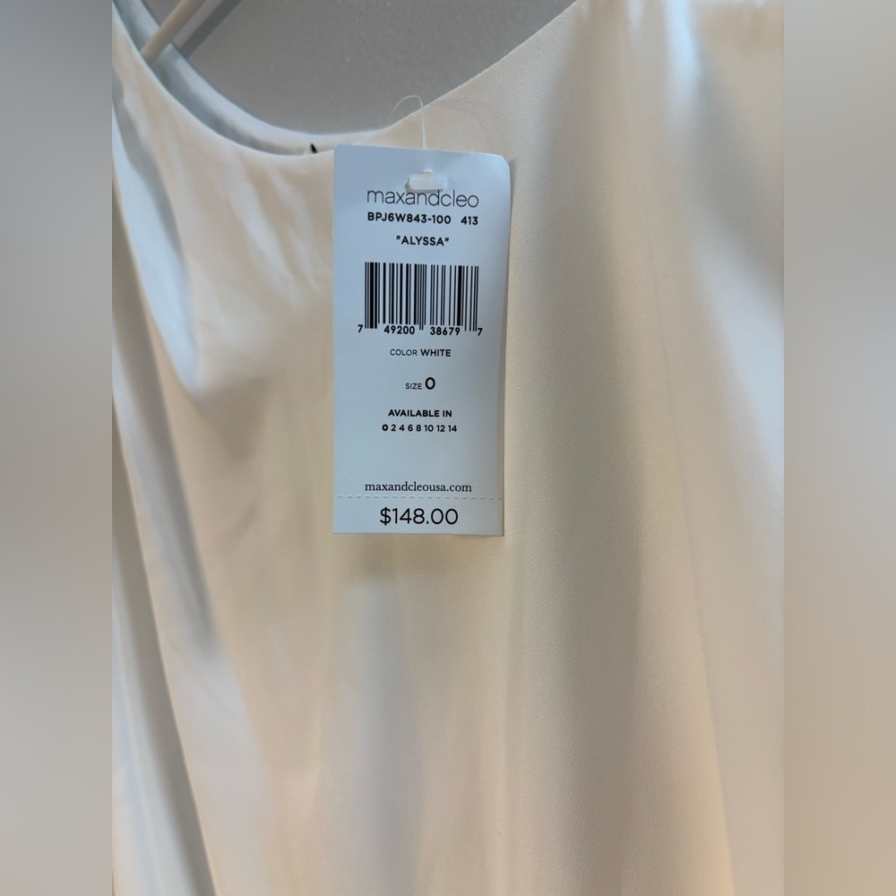Max & Cleo White One Shoulder Sundress - Picture 2 of 10